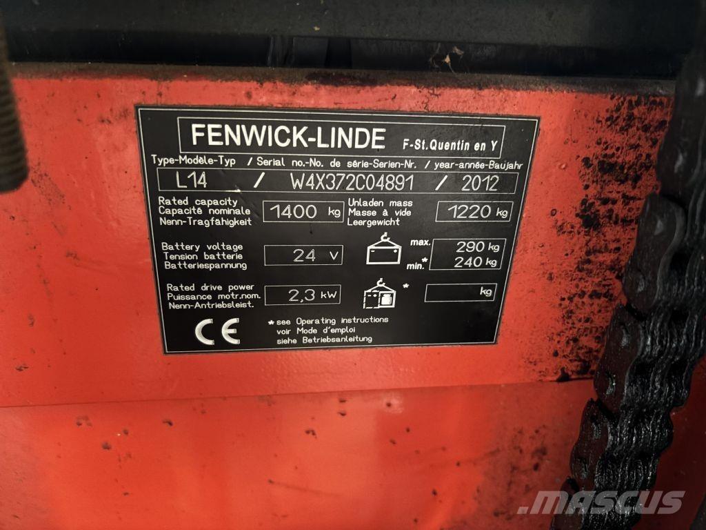 Linde L14 معدات التكديس الجوالة