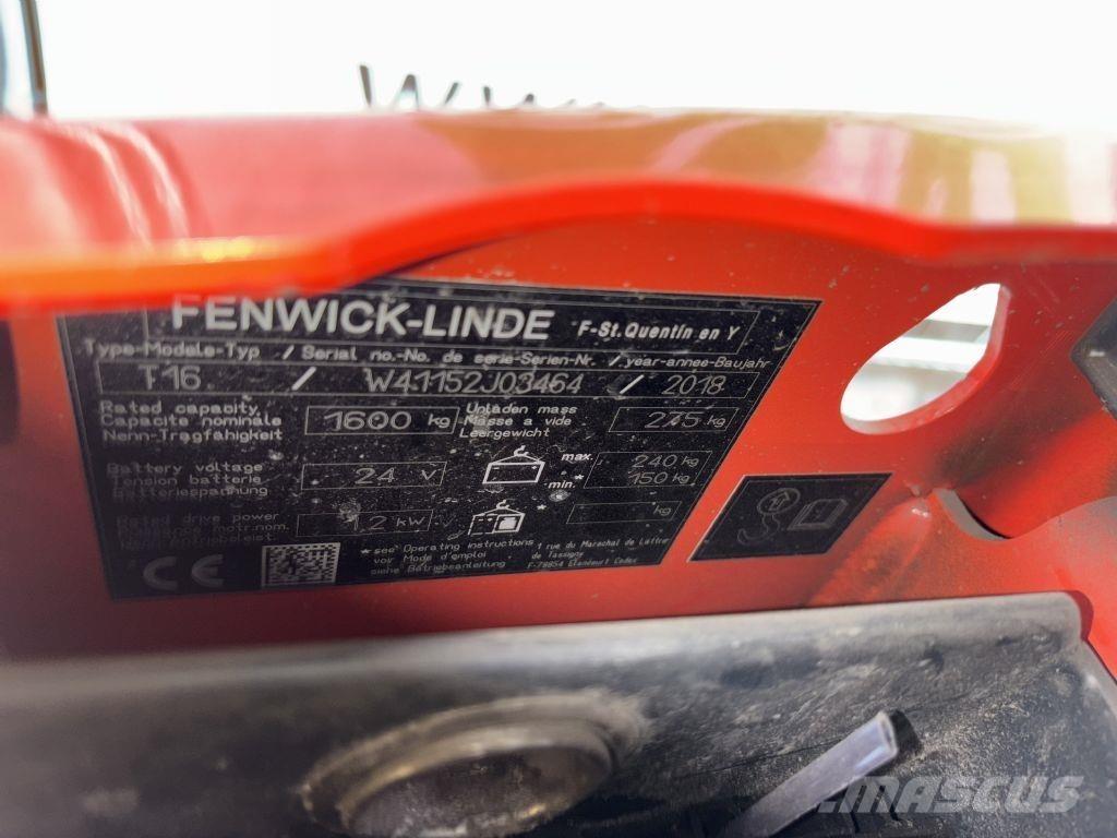 Linde T16 معدات الرفع منخفض المستوى