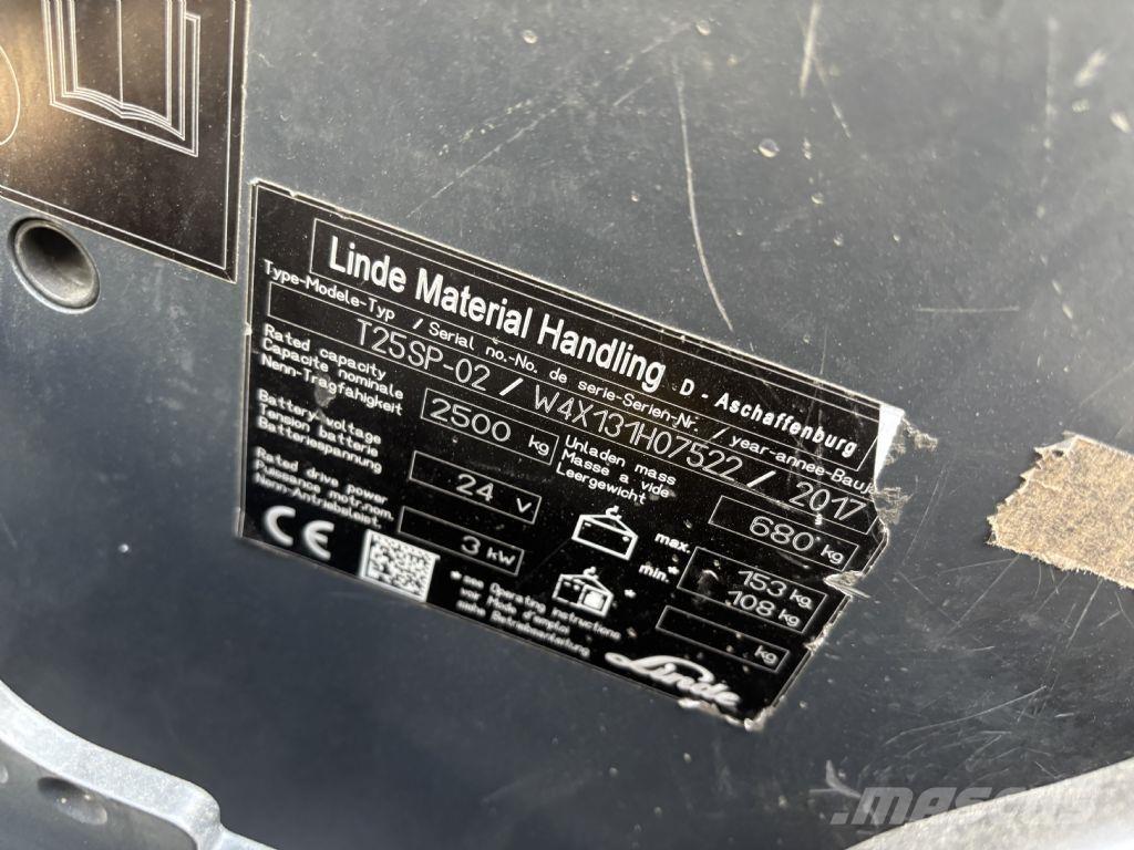 Linde T25SP-02 شاحنات مناولة ذاتية الدفع
