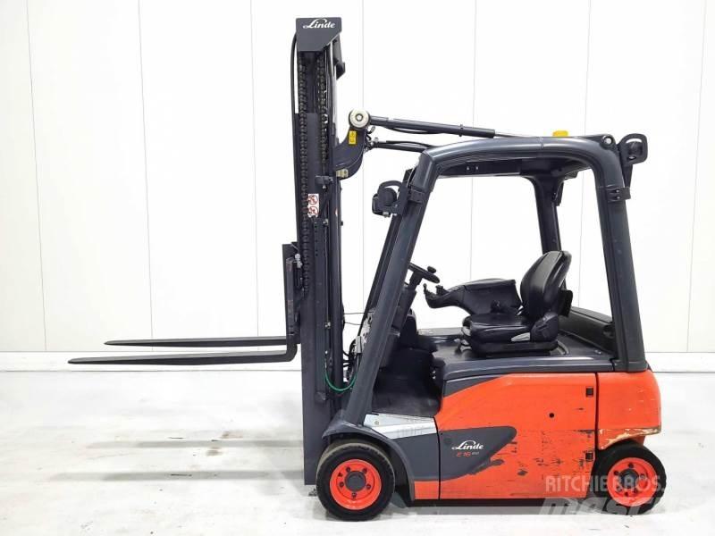 Linde E16P-02 شاحنات ذات رافعات شوكية تعمل بالكهرباء