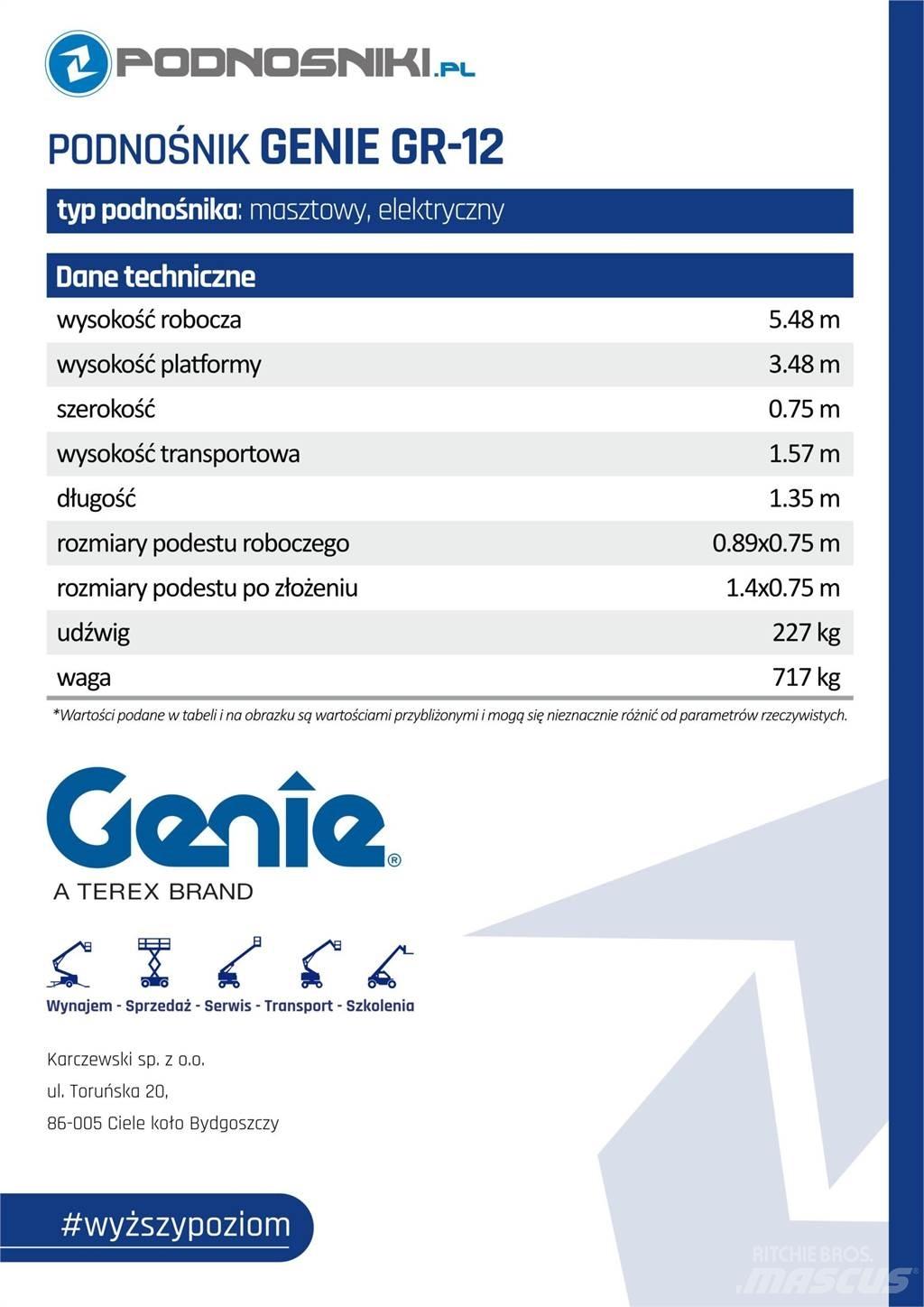 Genie GS-4047 رافعات مقصية الشكل