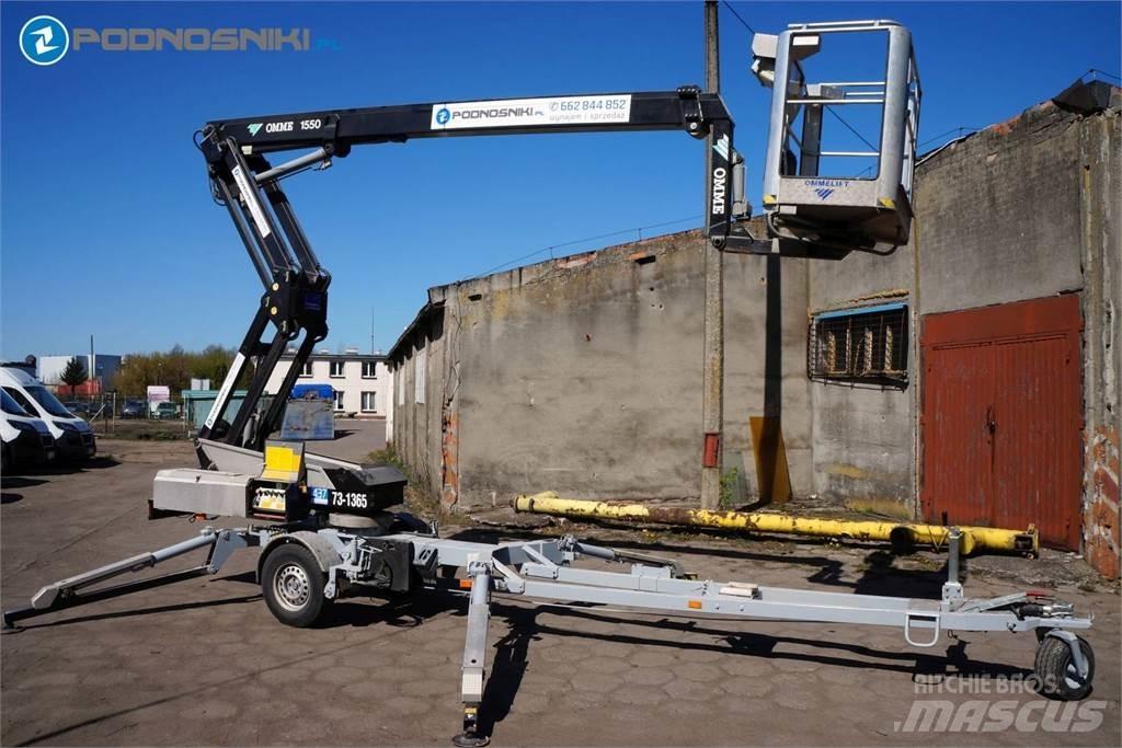Omme 1550 EBZX المنصات الهوائية المثبتة على مقطورة