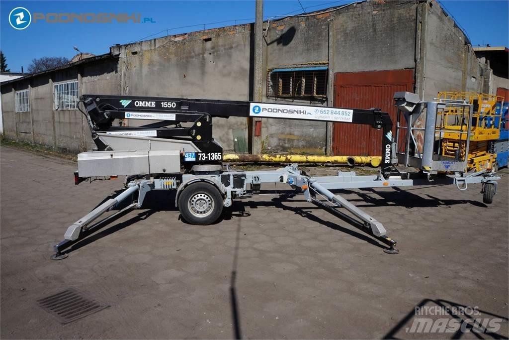 Omme 1550 EBZX المنصات الهوائية المثبتة على مقطورة
