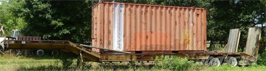  35 TON نصف مقطورة مسطحة منخفضة