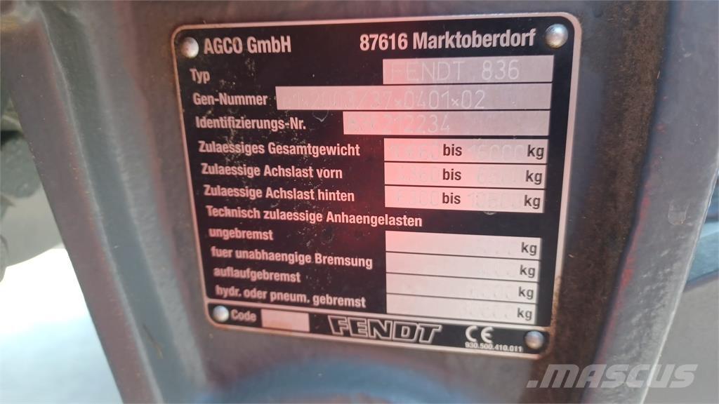 Fendt 828 SCR الجرارات