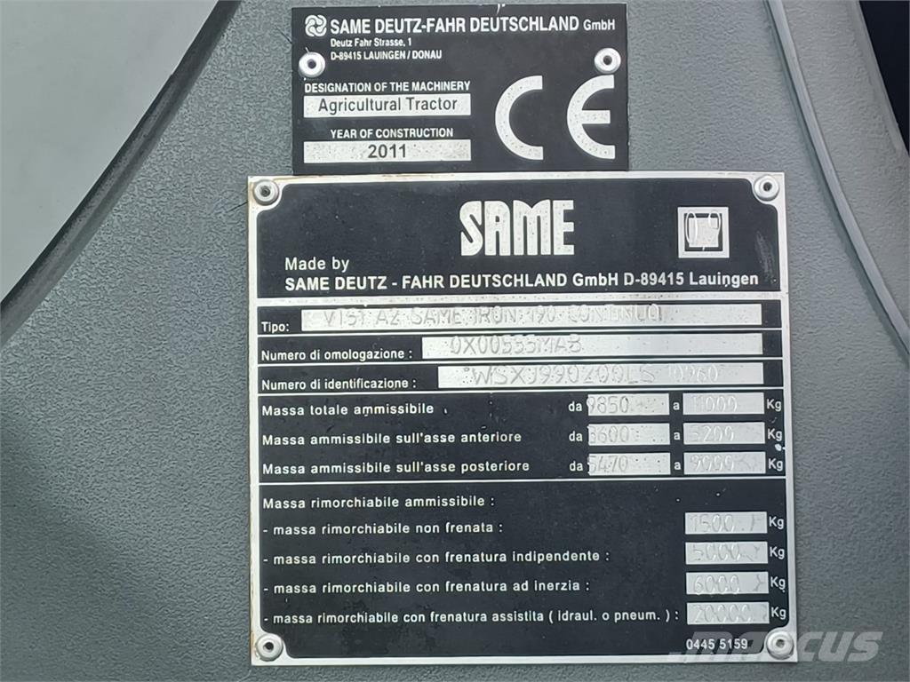 Same 190 الجرارات