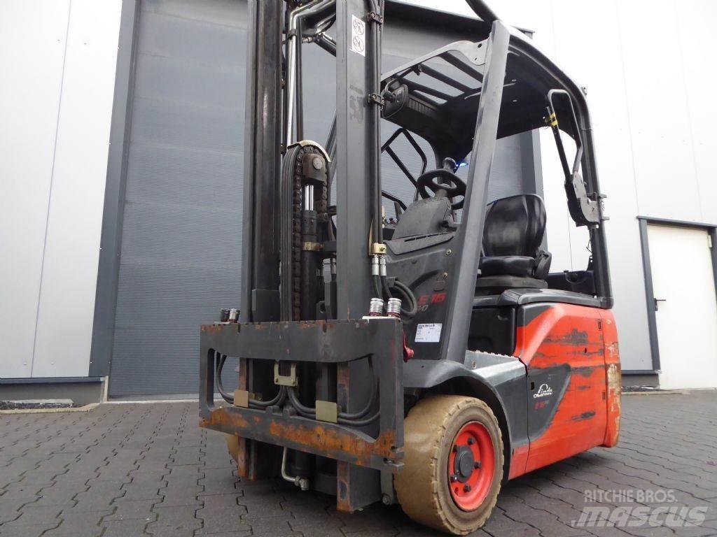 Linde E16-02 شاحنات ذات رافعات شوكية تعمل بالكهرباء