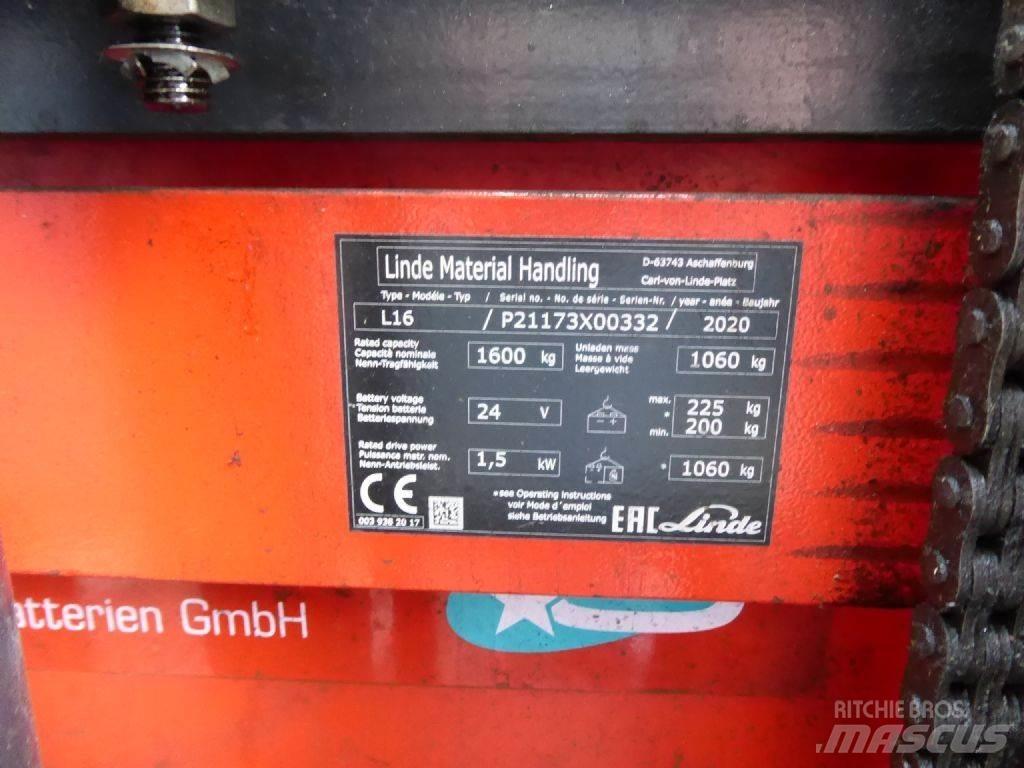 Linde L16 معدات التكديس الجوالة