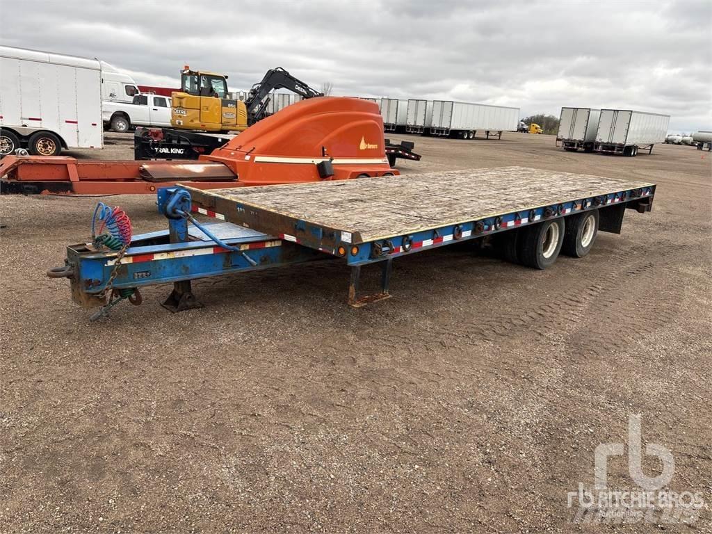  24 ft T/A نصف مقطورات مسطحة / مفصلية الجوانب