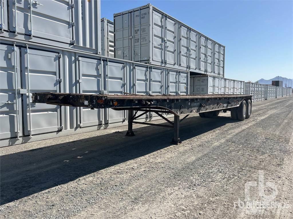  38 ft T/A نصف مقطورات مسطحة / مفصلية الجوانب