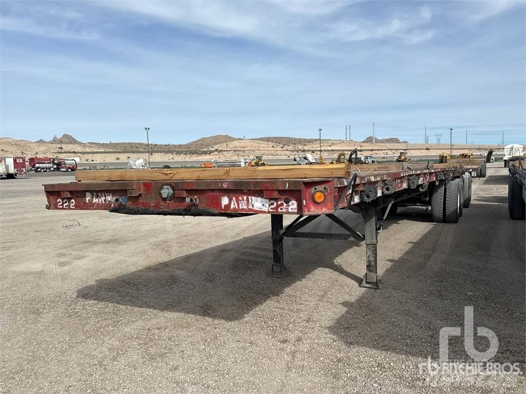  40 ft T/A نصف مقطورات مسطحة / مفصلية الجوانب