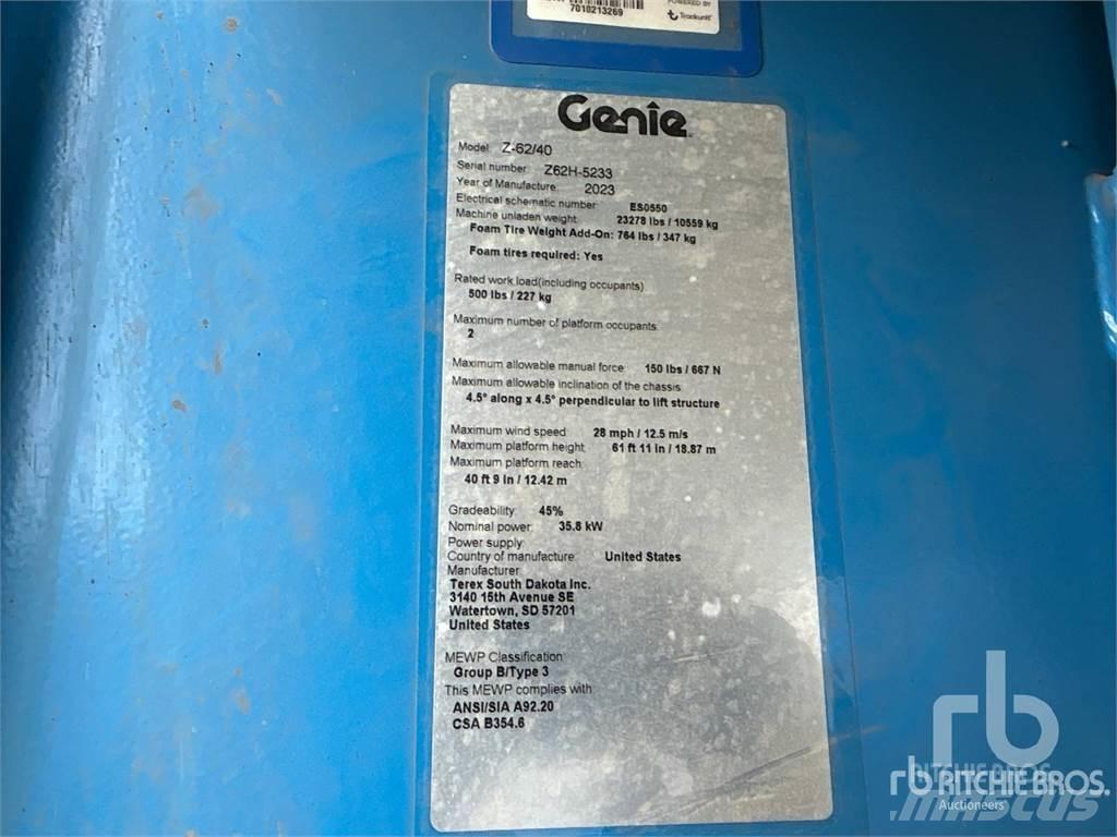 Genie Z62-40 رافعات سلة مفصلية