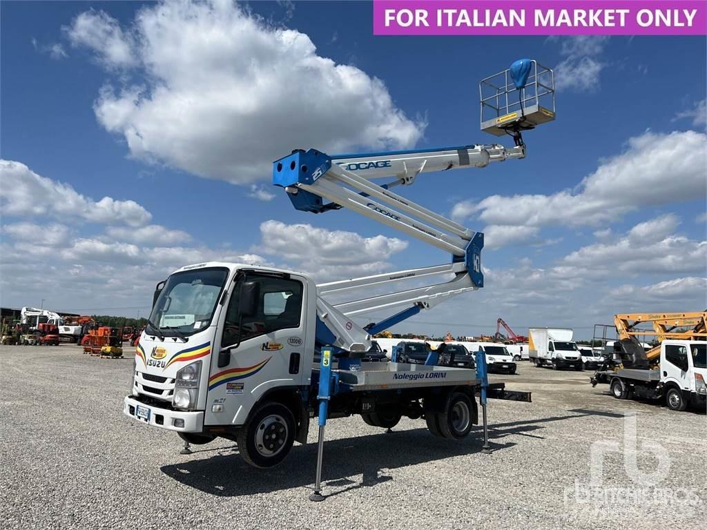 Isuzu NLR-2P المنصات الهوائية المثبتة على مقطورة