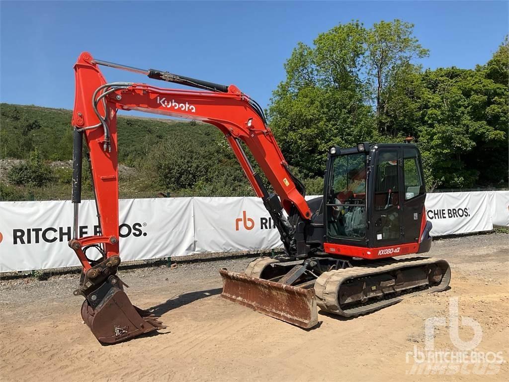 Kubota KX080-4A حفارات زحافة