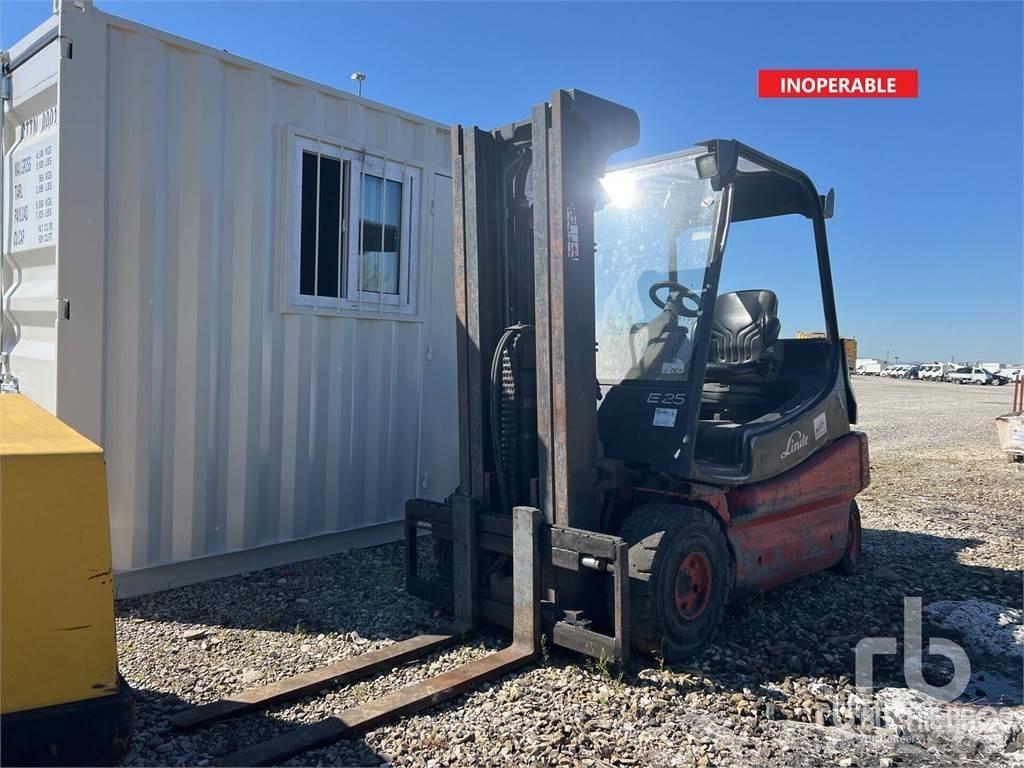 Linde E25-02 شاحنات ذات رافعات شوكية تعمل بالكهرباء