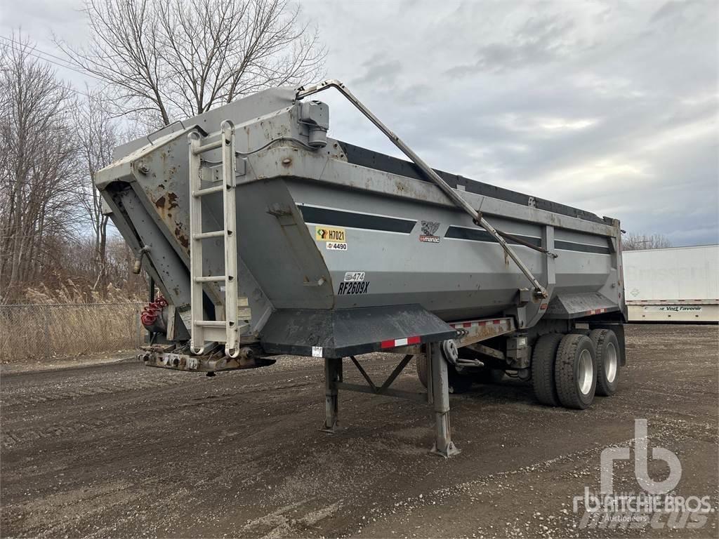 Manac 25 ft T/A نصف مقطورات قلابة