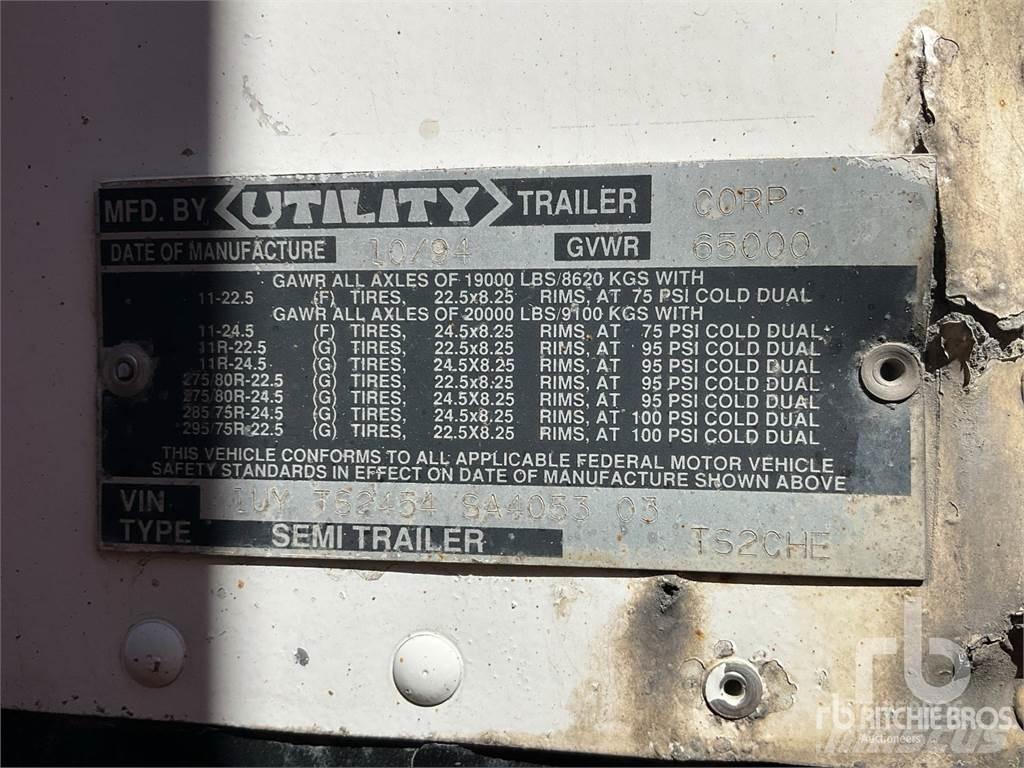 Utility TS2CHE نصف مقطورات بباب جانبي
