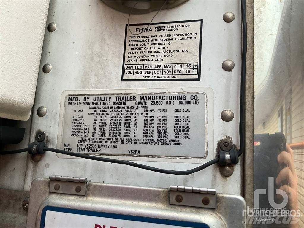 Utility VS2RA نصف مقطورات بدرجة حرارة قابلة للضبط