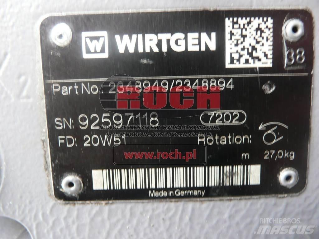 Wirtgen 2348949 / 2348894 هيدروليات