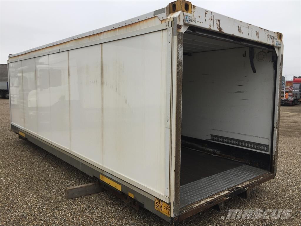  7450 mm med rulleport نصف مقطورات ذات هيكل صندوقي