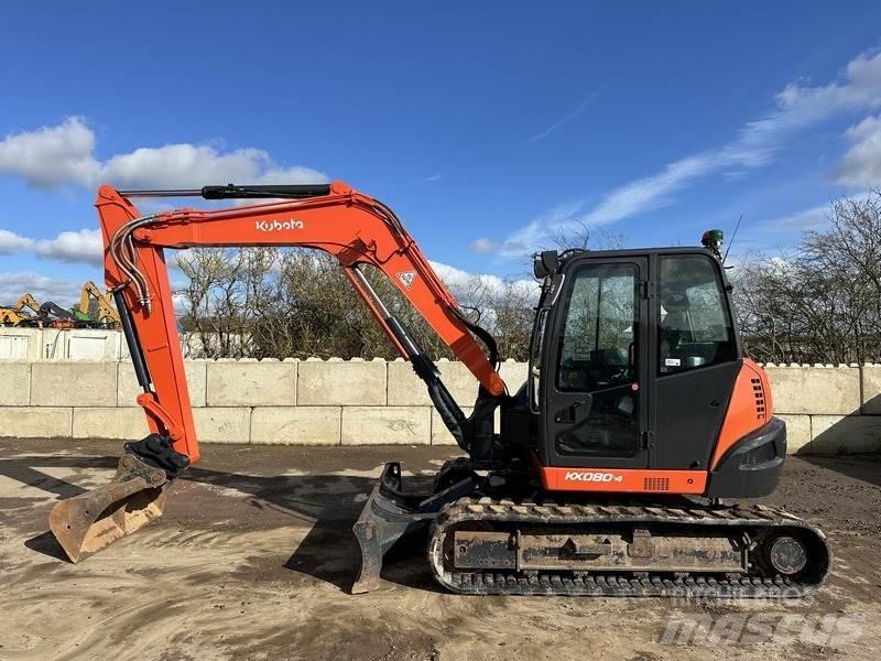 Kubota KX080-4 حفارات صغيرة أقل من 7 طن (حفارات صغيرة)