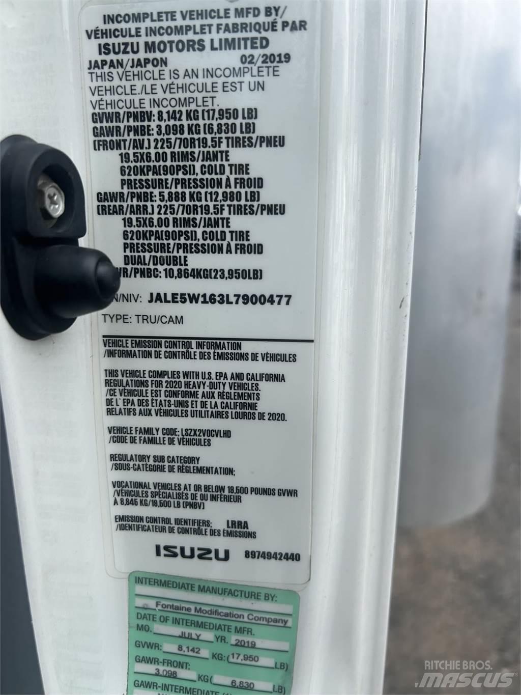 Isuzu NQR شاحنات ذات هيكل صندوقي