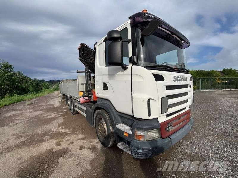 Scania R420 شاحنات مسطحة/مفصلية الجوانب