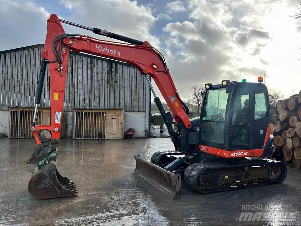Kubota KX080-4 حفارات زحافة