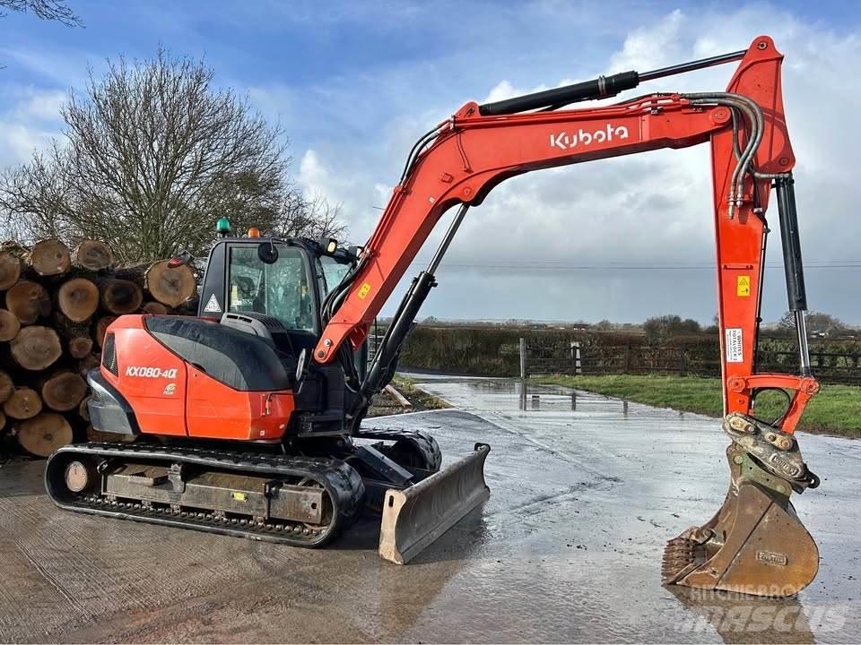 Kubota KX080-4 حفارات زحافة