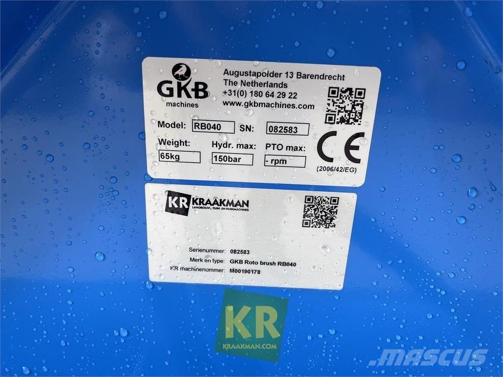  GKB Rotobrush ماكينات أخرى لتجهيز الأراضي