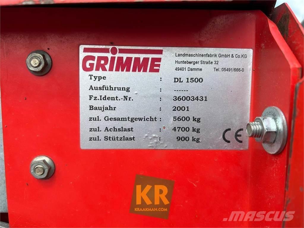Grimme dl 1500 حفارات وحصادات البطاطس