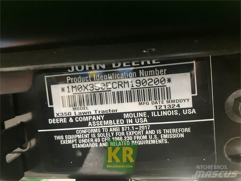 John Deere X350 ركوب الحشائش