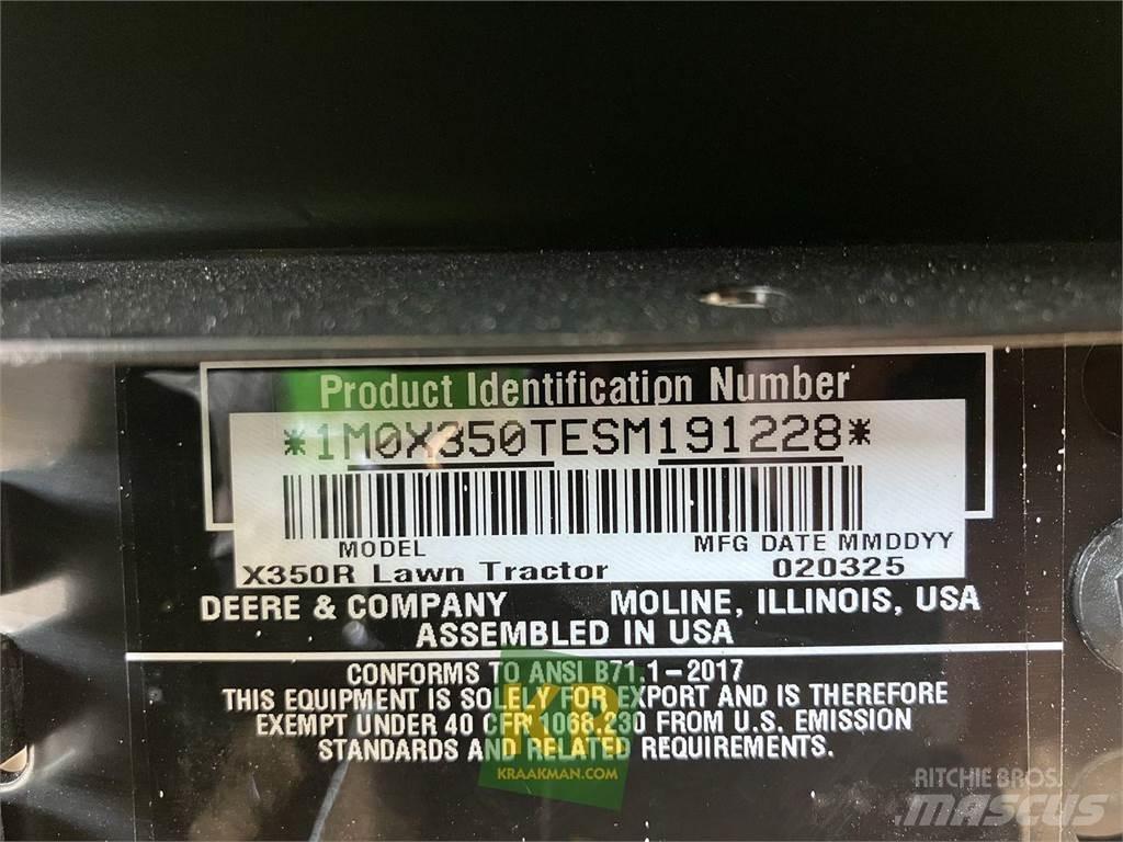 John Deere X350R ركوب الحشائش