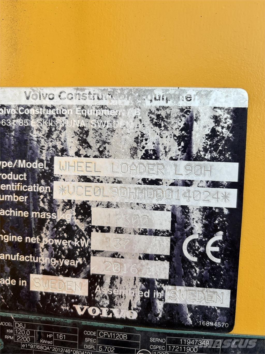 Volvo L90H لوادر بعجل