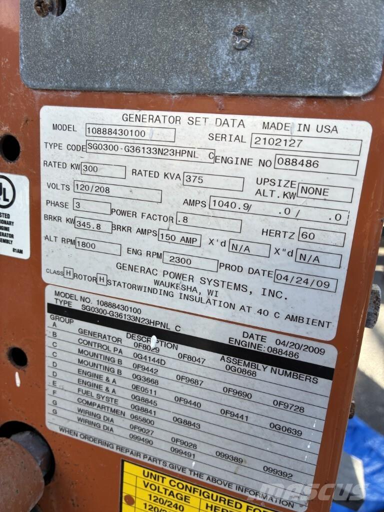 Generac SG300 مولدات غاز