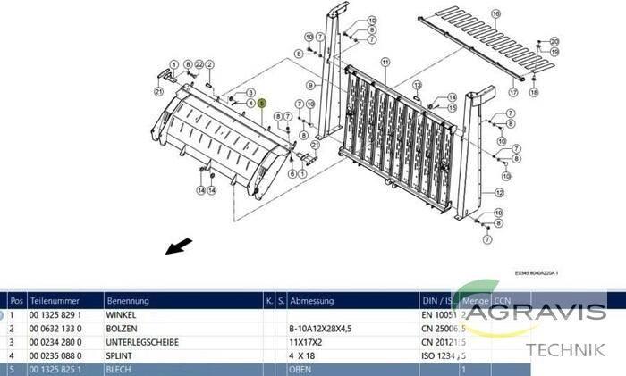 CLAAS ANHÄCKSELKLAPPE ماكينات وملحقات مواش أخرى