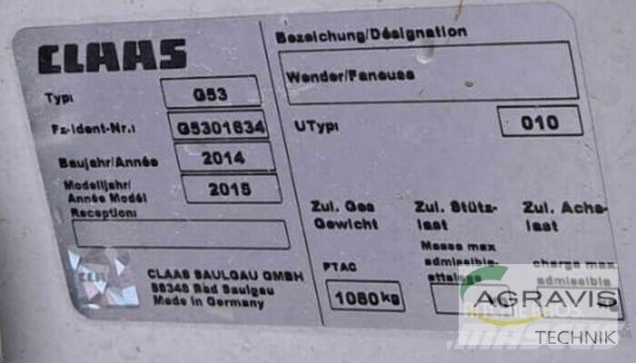 CLAAS VOLTO 800 مكابس وميبسات التبن