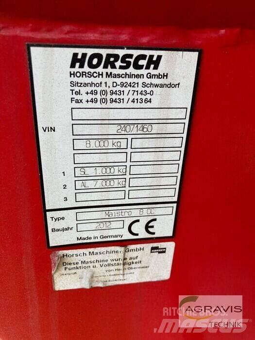 Horsch MAISTRO 8 CC مثاقيب