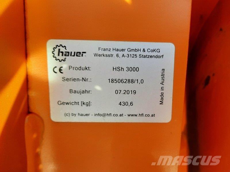 Hauer HSH 3000 حراثات ونصول الجليد