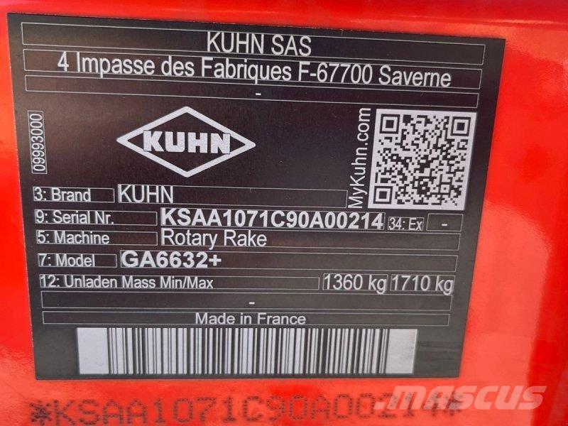 Kuhn GA 6632+ محشات