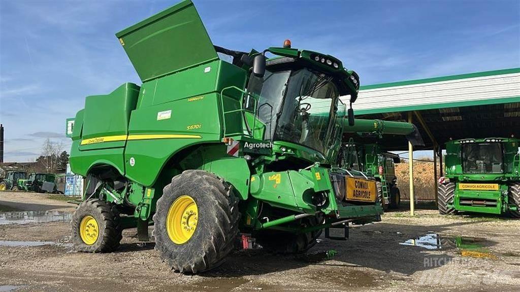 John Deere S670 حصادات