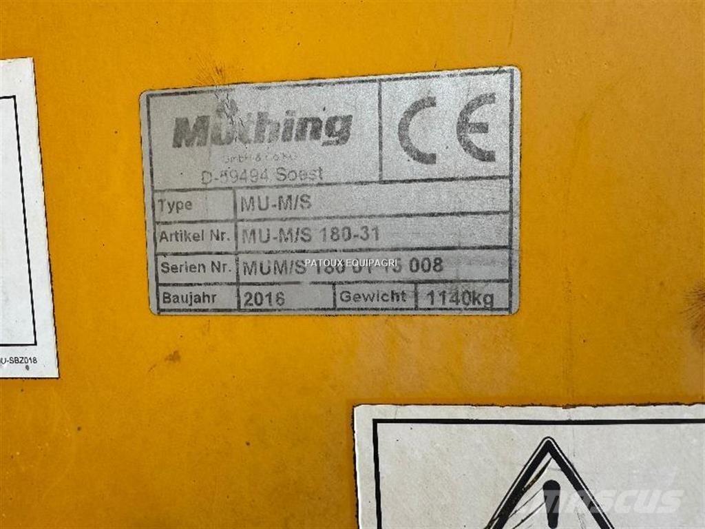 Müthing MU/MS-180 الكاسحات وقلابات التربة ذات المحركات