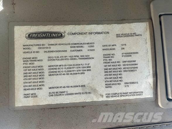 Freightliner 122SD شاحنات قلابة