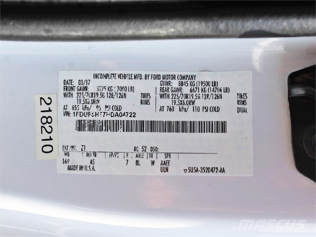 Ford F550 المنصات الهوائية المثبتة على شاحنة