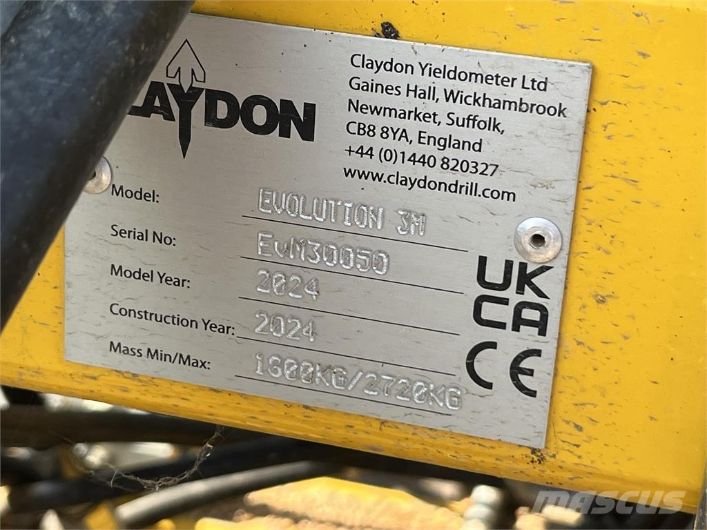 Claydon 3M EVO ماكينات زراعية أخرى