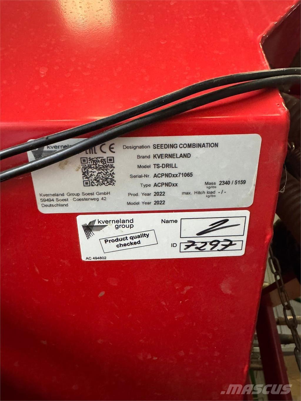 Kverneland 4.8M ماكينات زراعية أخرى