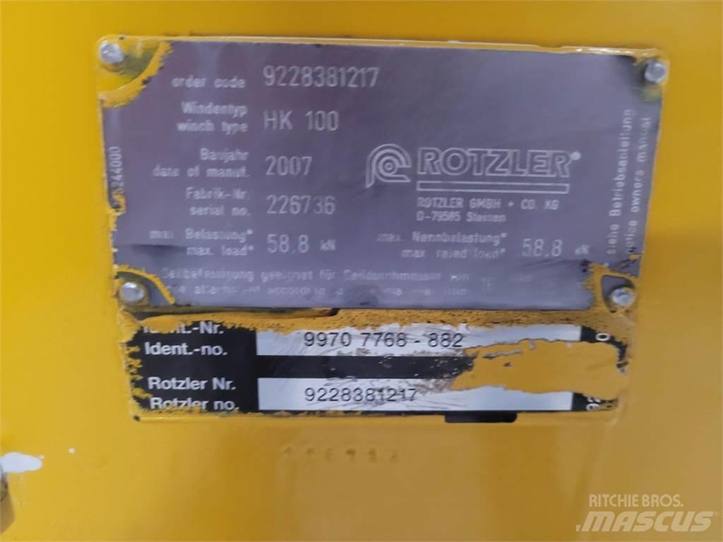 Faun HK 100 winch أجزاء ومعدات رافعات