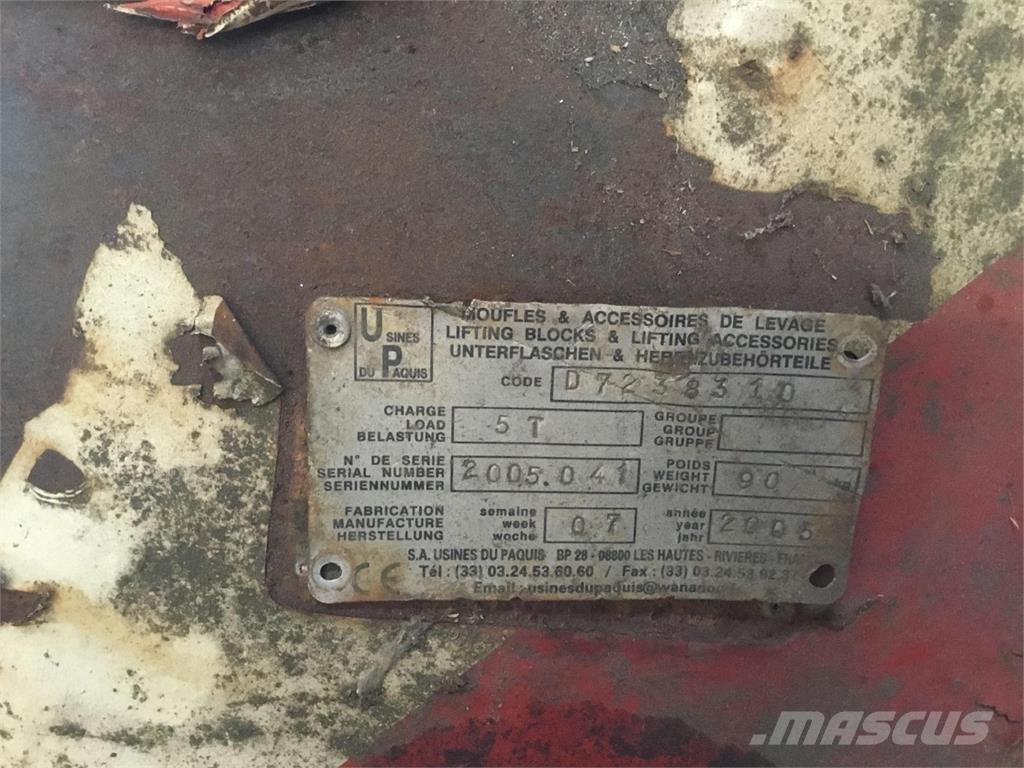  Hookblock 5ton أجزاء ومعدات رافعات