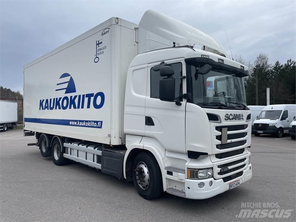 Scania R520 شاحنات ذات هيكل صندوقي