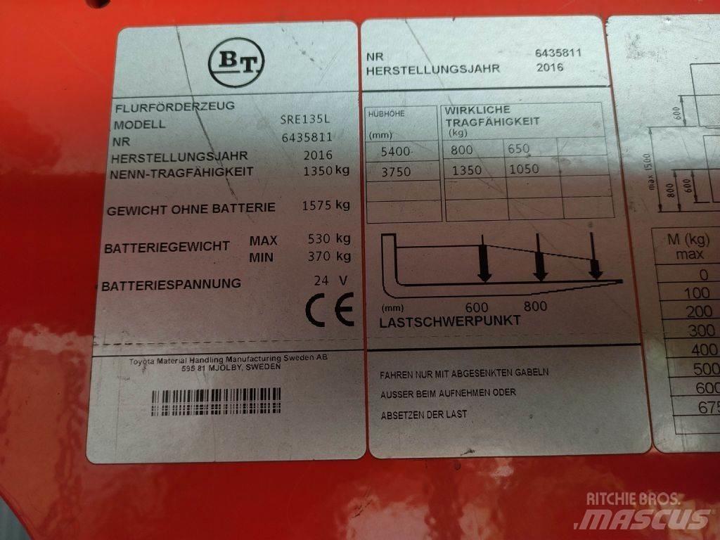 BT SRE 135L شاحنات ذات رافعات شوكية تعمل بالكهرباء